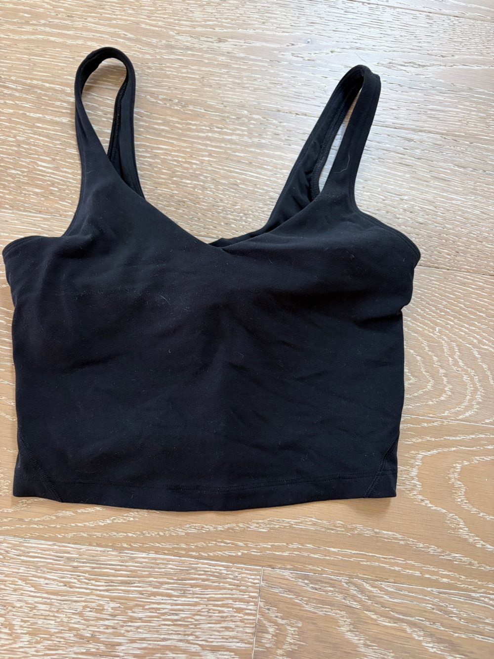 Lululemon align Black Cropped Tank Top size 4